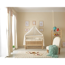 Elegance - Sallanır Ahşap Beşik Tam Set